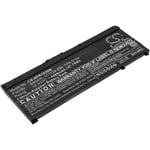 Kompatibelt med HP Omen 15-DC0040TX, 15.4V, 4400 mAh