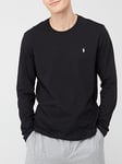 Polo Ralph Lauren Long Sleeve Crew T-shirt - Black, Black, Size S, Men