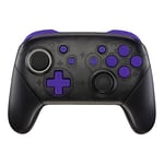 eXtremeRate Boutons de Remplacement ABXY pour Switch Pro Manette, Bouton ABXY Dpad Home Plus Moins L R ZL ZR Trigger pour Manette Switch Pro, Bouton Remplacé Complet Violet