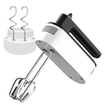 ACEBON Hand Mixer Electric, Powerful Handheld Mixer with Storage Case and 2 Whisks & 2 Dough Hooks for Whipping Mixing Cookies, Brownies, Cakes, Dough Batters