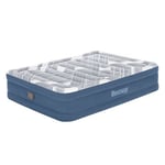 Matelas Gonflable Bestway Fashion 203x152x46 cm Pompe de Gonflage Integree Supporte Jusqu'a 300 Kg Taille Queen Sac de Rangement