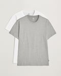 Levi's 2-Pack Crew Neck T-Shirt White/Grey Heather