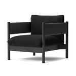 HAY - Arbour Club Armchair Re-Wool 198 / Black Lacquer Beech - Fåtöljer - Andreas Engesvik,Daniel Rybakken - MDF/Trä