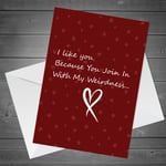 Funny Valentines Day Anniversary Card For Boyfriend Girlfriend Husband Wife