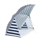 ONIVA - a Picnic Time brand Brolly Pare-Soleil rayé Bleu Marine et Blanc