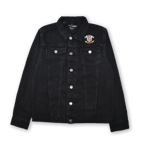 Butt Stallion PULP HORROR Embroidered Denim Jacket - Black - XXL - Noir