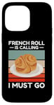 Coque pour iPhone 14 Pro Max Vintage French Roll appelle I Must Go Food Lover