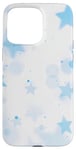 Coque pour iPhone 15 Pro Max Esthétique Bleu Clair Aura Stars Star Girl