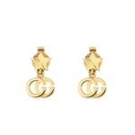 Gucci GG Running With Star 18ct Yellow Gold Drop Earrings D