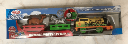 Trackmaster Thomas & Friends Animal party Percy Engine Fisher Price FXX56 NEW