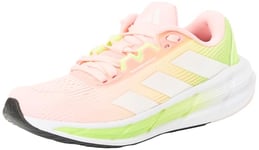 adidas Women's Questar 3 Running Shoes Non-Football Low, Pink Spark/Halo Silver/Lucid Lemon, 9 UK