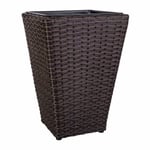 Cache-pot Alexandra House Living Marron Fer Rotin Plastique 28 x 40 x 28 cm