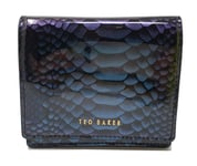 Ted Baker Dottey Snake Skin Mini purse on a chain in Blue New and Boxed