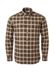 Chevalier Heron Flannel Shirt Men Holly Green Checked L