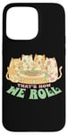 Coque pour iPhone 15 Pro Max Chats amateurs de sushis kawaii drôle That's How We Roll Pastel