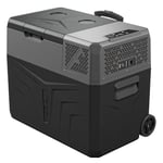 Yolco BCX40 Carbon Electric Compressor Cool Box, App Control via Bluetooth, 12/24V and 230V for Car, Truck, Boat, Camping Refrigerator