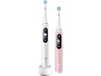 Oral-B iO Series 6 Duo vit/rosa 2 st. eltandborstar