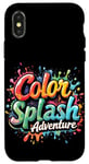 Coque pour iPhone X/XS Aventure Color Splash Aventure colorée