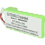 1x Bloc de batteries remplacement pour Husqvarna 593 11 41-05, 593 11 41-04, 593 11 41-03 pour robot tondeuse (5000mAh, 18V, Li-ion) - Extensilo