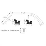 Steele Rubber Products 60-0703-68 gummilist tak/dörr hardtop