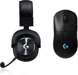 Pro Souris Gamer Sans Fil Avec Capteur Hero, Design Léger, Gaming Sur Pc Et Pro X Casque Avec Blue Voice, Dts Headphone:X 7.1 Pour Gaming Esport, Pc/Ps/Xbox/Nintendo Switch