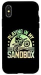 Coque pour iPhone X/XS Playing In My Sandbox Motocross Dirt Bike Rider Moto