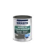 Sikkens - Peinture Laque Intérieure Bois et Fer - Résistance maximale aux taches et rayures - Satin Fonte Grise 0,75 L