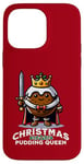 Coque pour iPhone 14 Pro Max Pudding de Noël Reine drôle de pudding aux prunes dessert britannique