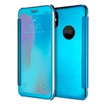 Étui Cool Flip Cover pour iPhone X/iPhone XS Clear View Bleu