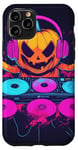 iPhone 11 Pro Pumpkin DJ Headphones Costume Fun for Halloween Case