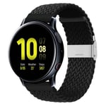 Flettet elastisk armbånd Samsung Galaxy Watch Active 2 (40mm) - svart