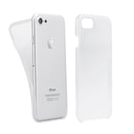 COQUE INTEGRALE 360 TPU GEL+PC ANTICHOC POUR IPHONE 5 5S SE 1ERE GEN TRANSPARENT