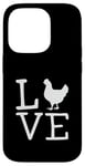 Coque pour iPhone 14 Pro Appel à tous les amateurs de poulet : Chicken Lover is Fun