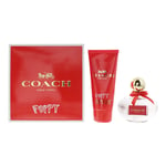 Coach Womens Poppy 2 Piece Gift Set: Eau De Parfum 100ml - Body Lotion - Orange - One Size