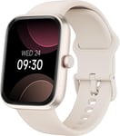 Montre Connectée Femme,Alexa Intégrée,Repondre/Passer Appel,1.91'' Smartwatch,Montre Sport Femme Avec 100 Sports,Étanche Ip68,Suivi Du Sommeil Cardiaque,Beige