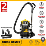 Industrial Vacuum Cleaner Hoover Wet and Dry 15L 1000W Powerful Suction Bagless