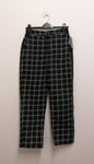 Vans Breana Authentic Plaid Pant Womens Trousers Black size 25 {B11}