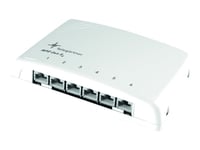 Telegärtner Mini Distributor Mpd6-Hs K - Abelfördelningsdosa - Väggmontering, Kanalmontering, Kan Monteras På Din-Skena - Cat 6A - Stp - Rj-45/Rj-11/Rj-12 X 6 - Alpine White