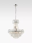 Bay Lighting Loire Chandelier Ceiling Light, Clear/Chrome