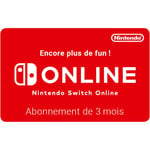 E-Carte Cadeau Nintendo Switch Online : Abonnement 3 Mois Nintendo