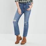 CREEKS - jeans flare 7/8ème denim stone femme