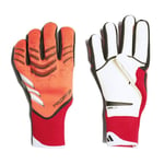 adidas Keeperhanske Predator Pro Fingersave Pure Victory - Lucid Red/sort/pure Ruby, størrelse 9½