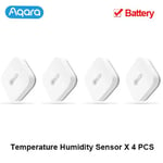 Aqara-Capteur de température intelligent,pression atmosphérique,humidité,environnement,Zigbee,télécommande pour Xiaomi Mi Home Homekit - Type 4 pcs