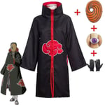 2023 Tobi Obito Cosplay Kostym Akatsuki Långärmad Kappa Halloween Karneval Rolig Vuxen Cosplay Kostym XL