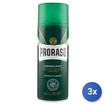 3x Proraso Mousse De Barbe Rafraîchissant 400 ML