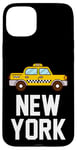 Coque pour iPhone 15 Plus New York City Graphic Tees - Cool New York City Funny Taxi