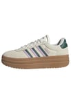 adidas Femme VL Court Bold Shoes Chaussures, Off White/Collegiate Green/Bliss Lilac, 42 2/3 EU