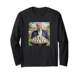 Trump Easter Egg Hunt Capitol Funny Easter Celebration Long Sleeve T-Shirt