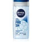 NIVEA MEN Ultra Fresh refreshing shower gel 3-in-1 250 ml