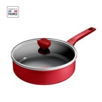 TEFAL Sauteuse 24 cm, Induction, Revetement antiadh�sif, Couvercle verre, Erg...